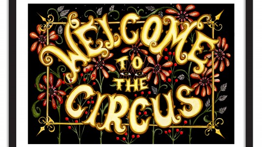 A4 Wall Art Collection / Planetary Circus / Welcome To The Circus