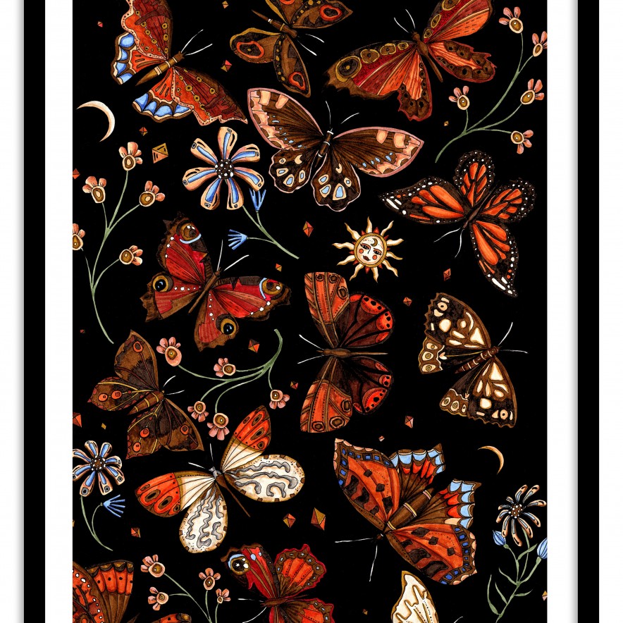 butterflies frame